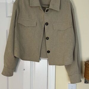 Zara Women's Utility Jacket in Tan